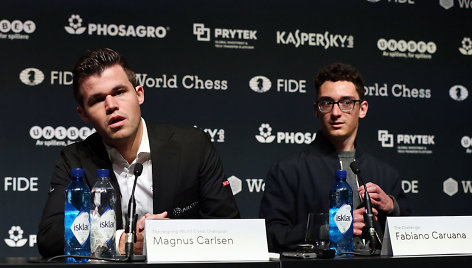 Magnusas Carlsenas ir Fabiano Caruana