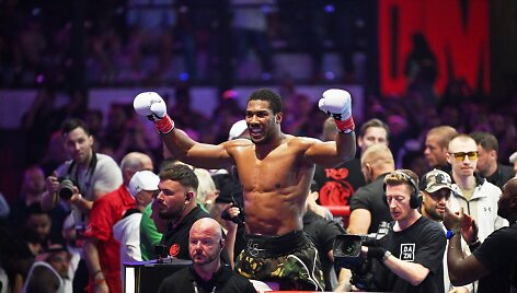 Anthony Joshua prie&scaron; Kristianą Prengą