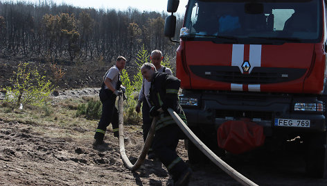 Kaip atrodo Kuršių nerija po gaisro