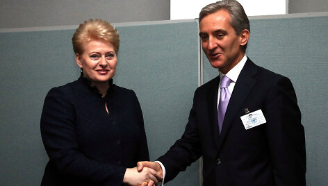 Lietuvos Respublikos Prezidentė Dalia Grybauskaitė susitiko su Moldovos ministru pirmininku Yuri Leanca.