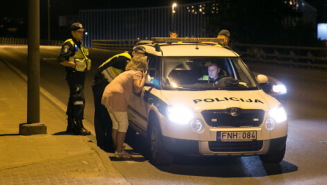 Naktinis policijos reidas Vilniuje