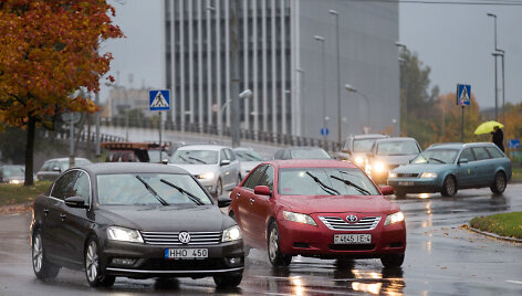 Automobilių spūstys Vilniaus gatvėse