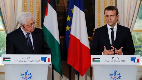 Mahmoudas Abbasas ir Emmanuelis Macronas
