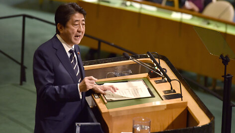 Shinzo Abe Jungtinių Tautų Generalinėje Asamblėjoje