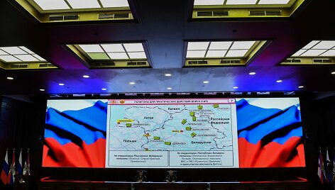 Minske pristatytas &bdquo;Zapad 2017&rdquo; pratybų scenarijus