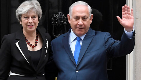 Theresa May ir Benjaminas Netanyahu
