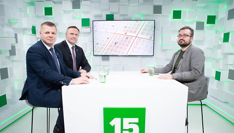 15min studijoje lankosi Kęstutis Smirnovas ir Virgilijus Alekna