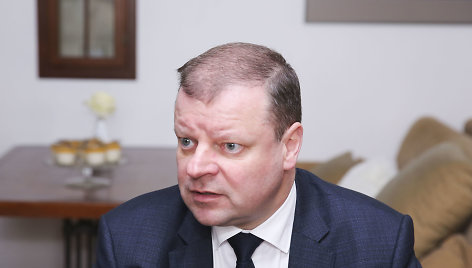 Saulius Skvernelis susitiko su žurnalistais