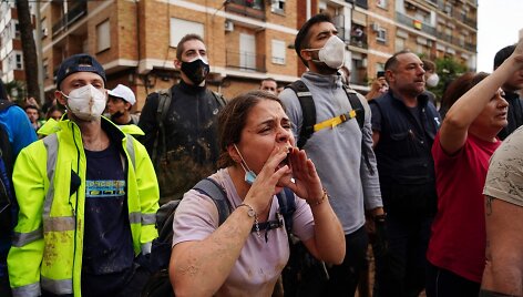 Įnir&scaron;ę Valensijos regiono gyventojai / MANAURE QUINTERO / AFP