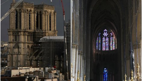 Restauruojama Paryžiaus Dievo Motinos katedra