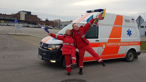 Kauno rajono greitosios medicinos pagalbos stoties vairuotojas, būsimasis paramedikas Augustas Ki&scaron;onas