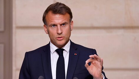 Emmanuelis Macronas / LUDOVIC MARIN / AFP