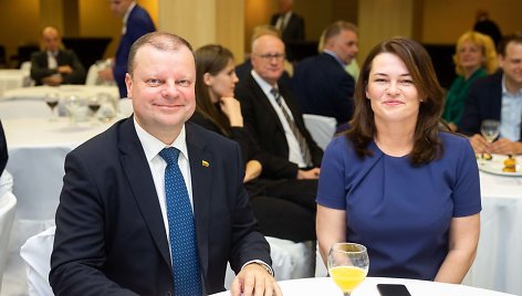 Saulius Skvernelis ir Silvija Skvernelė