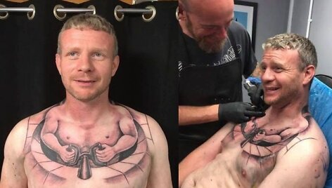 Vilkiko vairuotojas pasaulyje i&scaron;garsėjo &scaron;ia tatuiruote