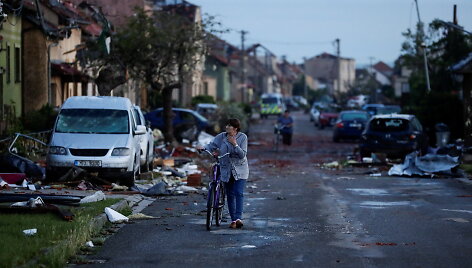 Tornado padariniai Čekijoje