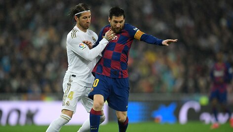 Sergio Ramosas ir Lionelis Messi