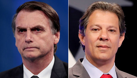 Jairas Bolsonaro ir Fernando Haddadas