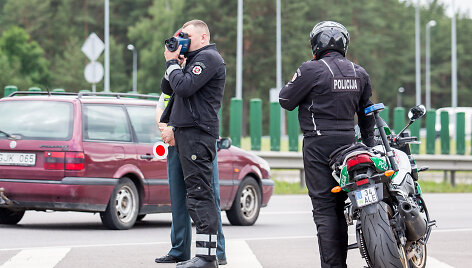 Kelių policijos reidas, nukreiptas prie&scaron; greičio mėgėjus
