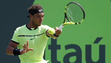 Rafaelis Nadalis &bdquo;Miami Open&ldquo; pusfinalyje nugalėjo Fabio Fogninį