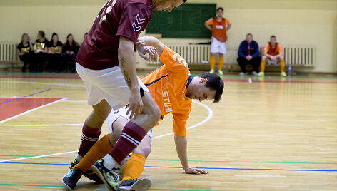 Lietuvos salės futbolo A lygos mačas tarp Vilniaus &bdquo;Bekento&ldquo; ir Prienų &bdquo;STIHL&ldquo;&rsquo; 