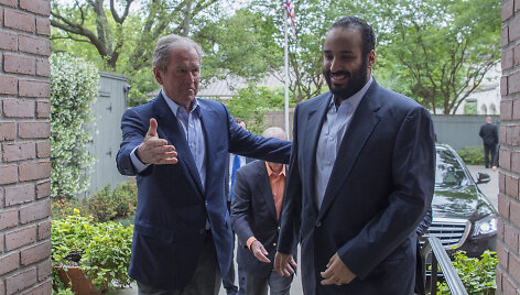 Mohammedas bin Salmanas su George'u W.Bushu