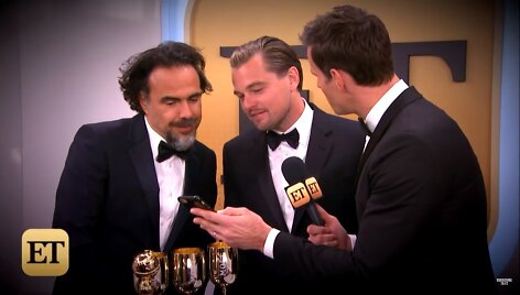 Alejandro Gonzalezas Inarritu ir Leonardo DiCaprio