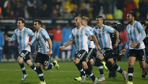 Argentinos futbolo rinktinės džiaugsmas