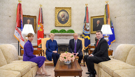 Donaldo Trumpo ir Baltijos &scaron;alių vadovų susitikimas