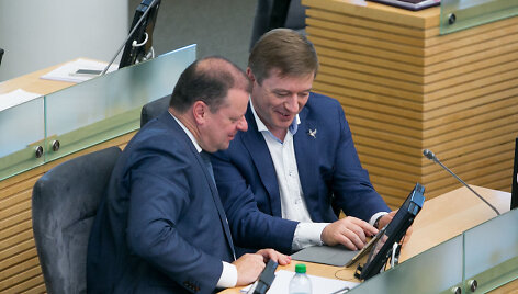 Saulius Skvernelis ir Ramūnas Karbauskis