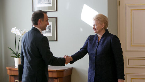 Dalia Grybauskaitė ir Rokas Masiulis