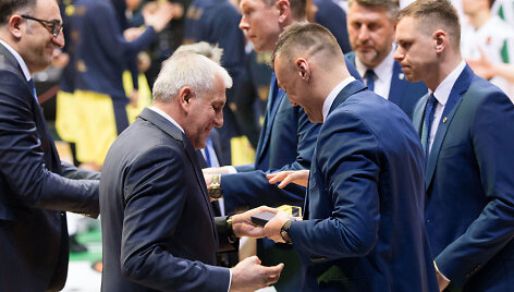 Željko Obradovičius ir &Scaron;arūnas Jasikevičius