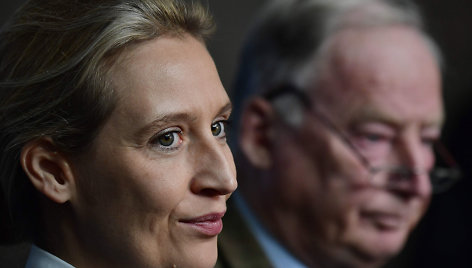 AfD lyderiai A.Weidel ir A.Gaulandas