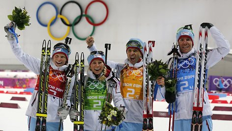 Tora Berger, Tiril Eckhoff, Ole Einaras Bjoerndalenas ir Emilis Hegle Svendsenas