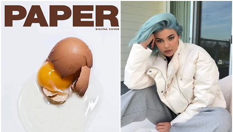 Kylie Jenner „Instagram“ rekordą sutriuškinęs kiaušinis pateko ant žurnalo viršelio