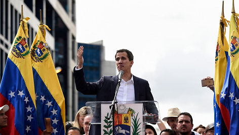 Venesuelos prezidentu pasiskelbęs Juanas Guaido