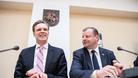 Gabrielius Landsbergis ir Saulius Skvernelis