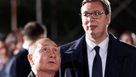 Vladimiras Putinas ir Aleksandaras Vučičius