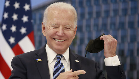 Joe Bidenas Briuselyje per NATO vir&scaron;ūnių susitikimą