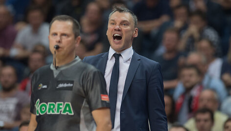 &Scaron;arūnas Jasikevičius ir Jurgis Laurinavičius