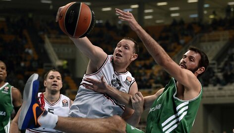 &bdquo;Lietuvos ryto&ldquo; ir &bdquo;Panathinaikos&ldquo; dvikovos momentai