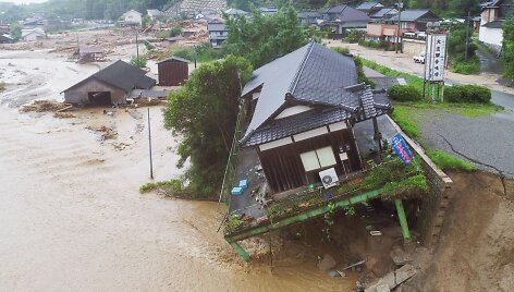 Potvynio Japonijoje padariniai