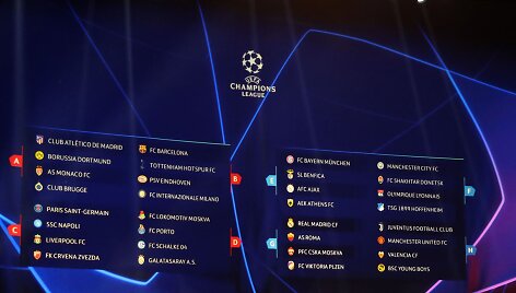 UEFA vakaras Monake: Čempionų lygos burtai ir geriausių žaidėjų apdovanojimai.