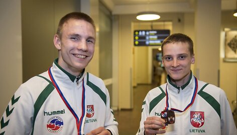 Europos čempionato prizininkai Vytautas Balsys ir Artūras Zinkovskis