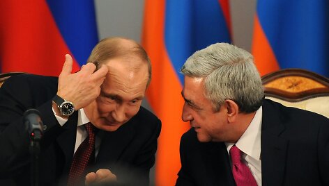 Vladimiras Putinas ir Seržas Sargsianas