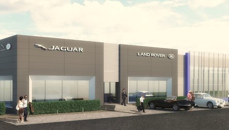 „Jaguar Land Rover“ salono maketas