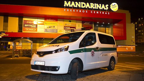 Vilniuje evakuotas prekybos centras „Mandarinas“