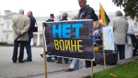 Lietuviai eitynėse i&scaron;rei&scaron;kė paramą Ukrainai