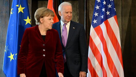 Angela Merkel ir Joe Bidenas
