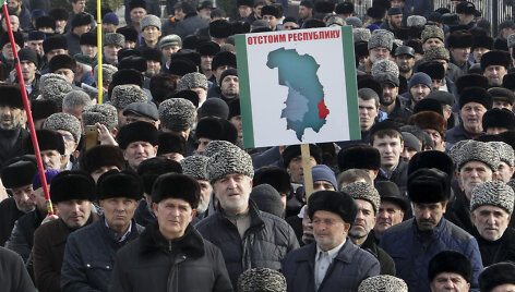Protestuotojai Ingu&scaron;ijoje