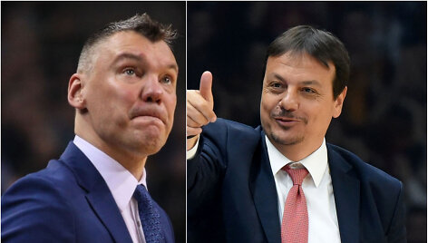 &Scaron;arūnas Jasikevičius ir Erginas Atamanas